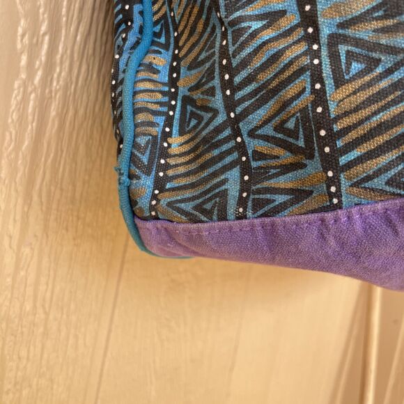 Vtg Laurel Burch Colorful Horses Mares EXTRA LARGE Shoulder Tote Beach Bag - Picture 7 of 16